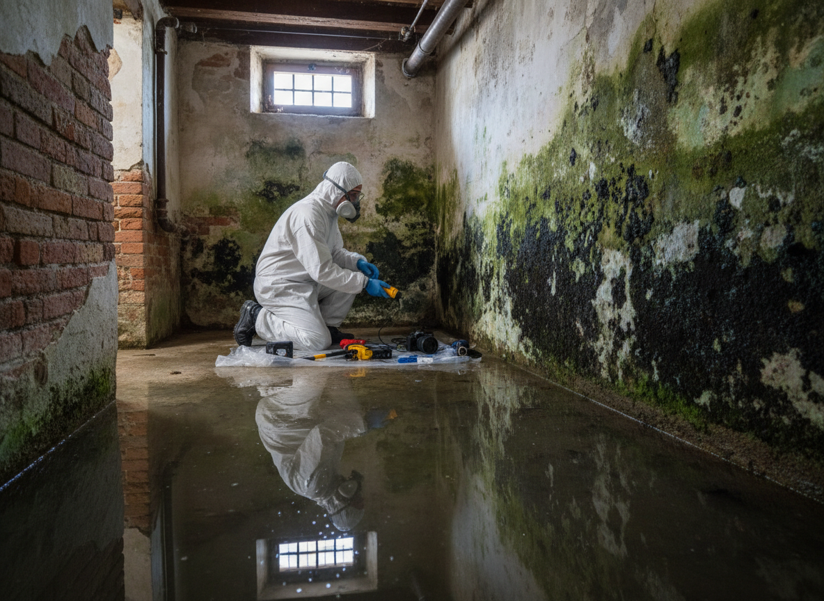 Basement mold inspection in Venice